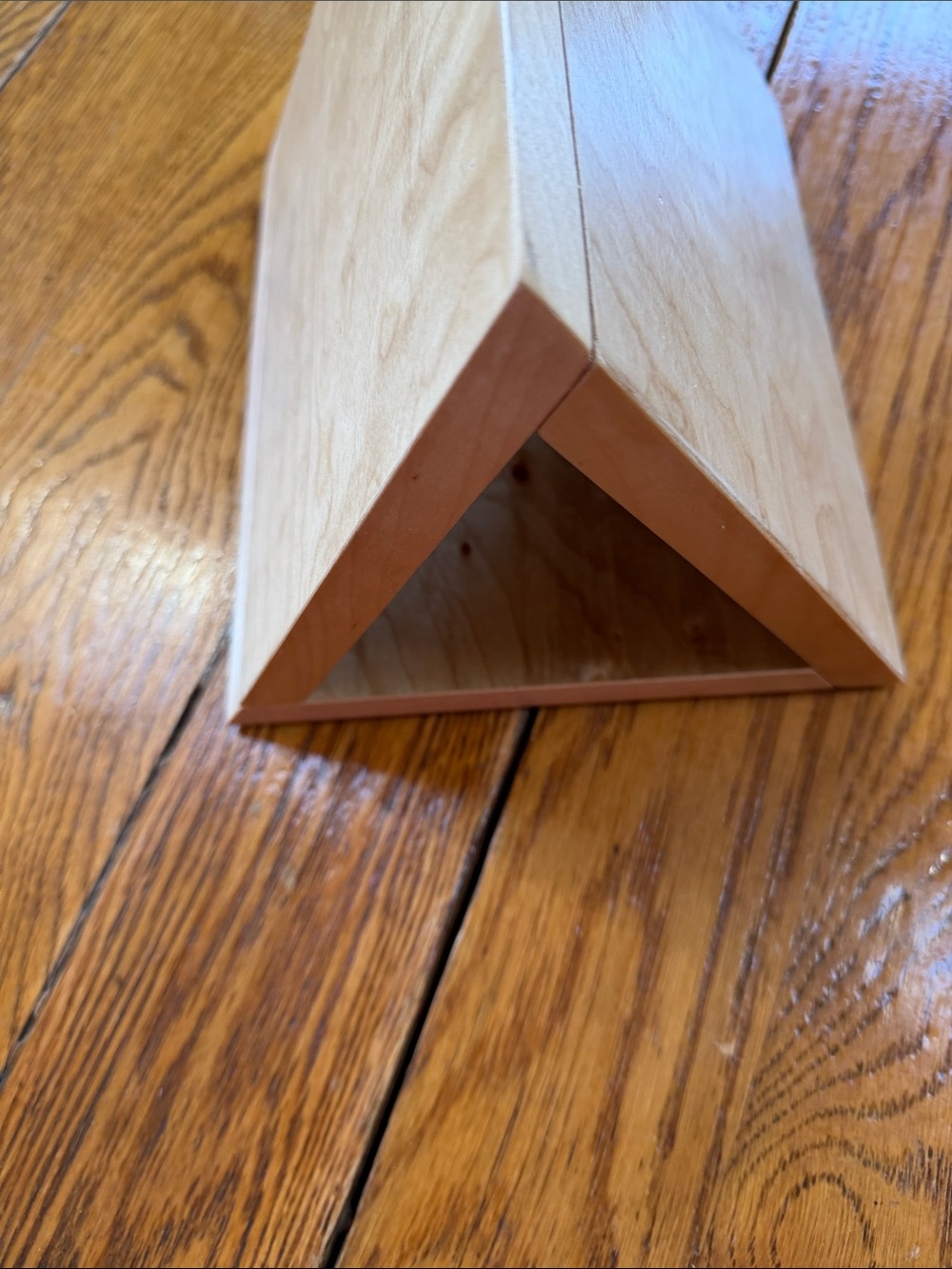 Birch wood book stand for bedside or end table.  Excellent condition.